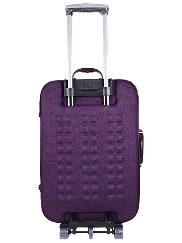 VIDHI Polyester Suitcase Combo Set (Pack of 2) 20" Cabin Luggage Trolley Bag & 24" Check-in Luggage Trolley Bag (Turquoise) - Genx Bags Online