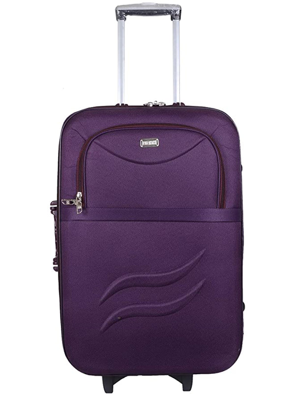 VIDHI Polyester Suitcase Combo Set (Pack of 2) 20" Cabin Luggage Trolley Bag & 24" Check-in Luggage Trolley Bag (Turquoise) - Genx Bags Online